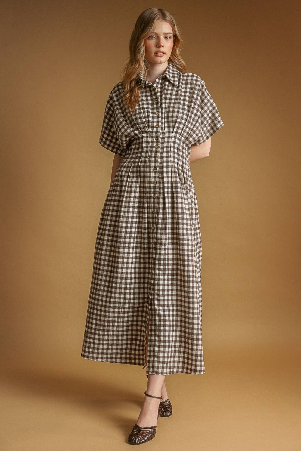 The Hadley Gingham Shirt Dress