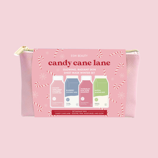 Candy Cane Lane Glowing Radiant Skin Sheet Mask Set