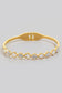 Golden Clover Shell Hinge Bracelet