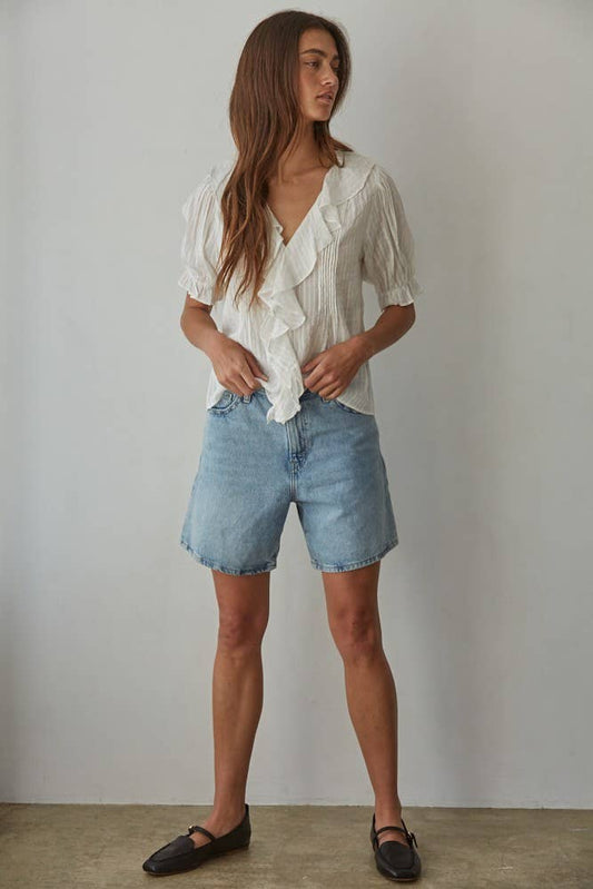 The Sorrento Ruffle Blouse