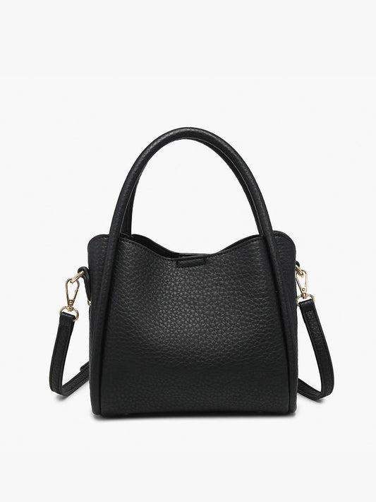 Black Ruby 3-Compartment Satchel