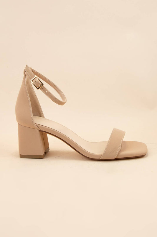 Cream Chic Block Heels