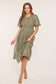 The Amelie Embroidered Midi Dress