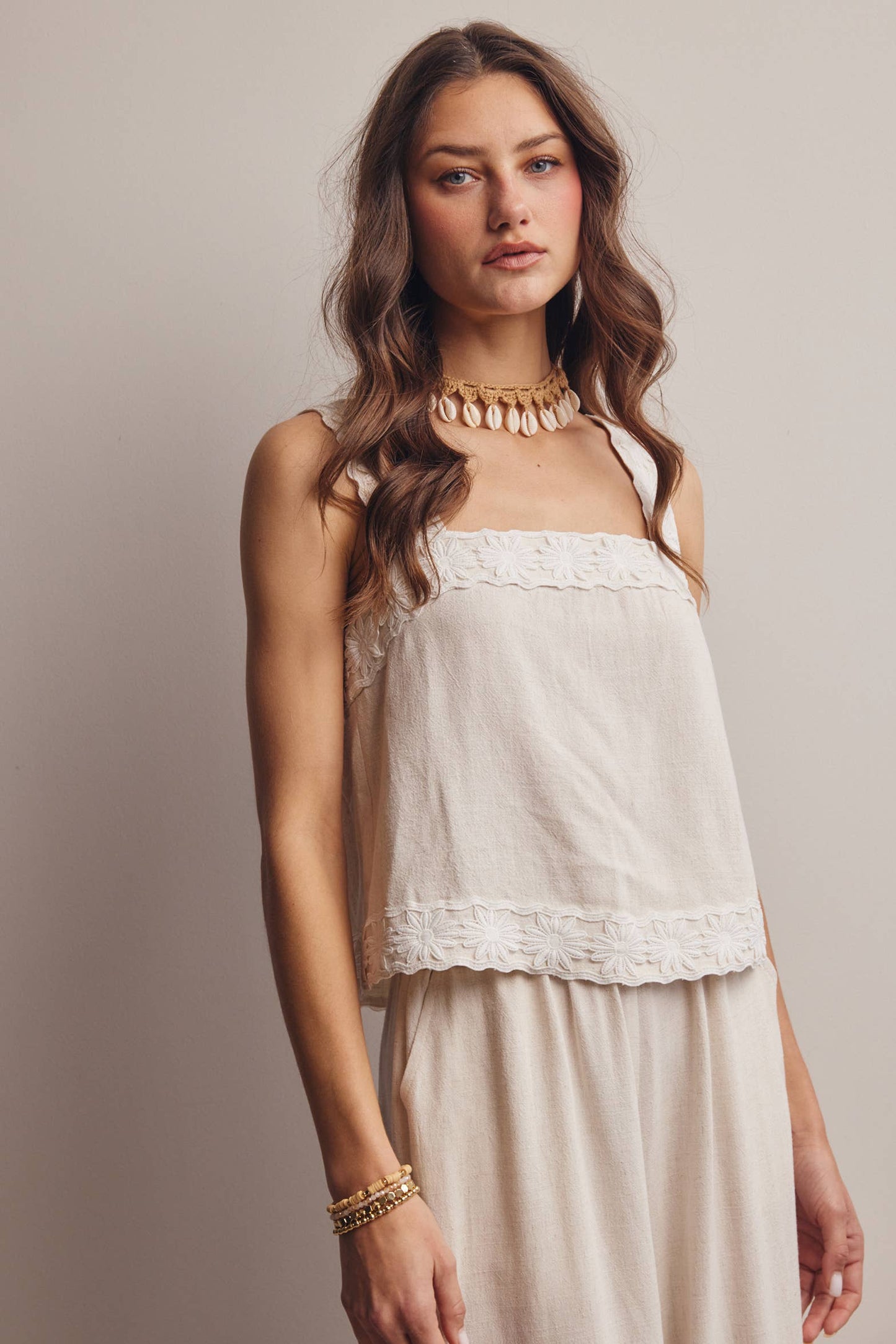The Marlowe Embroidered Tank