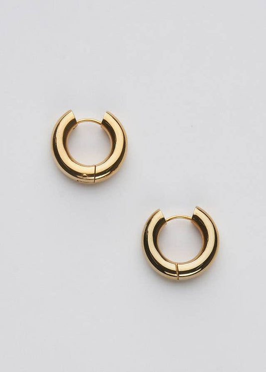 Gold Chunky Hoops Mini