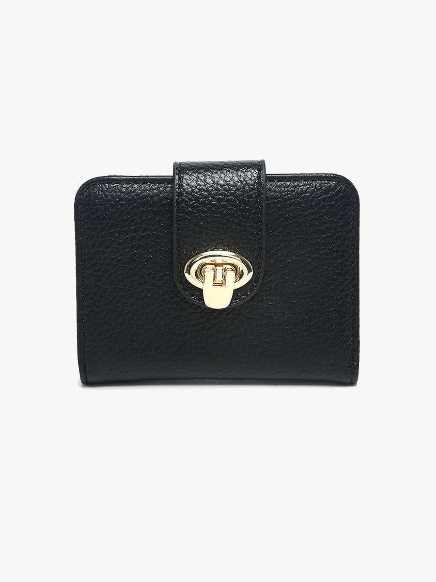 Black Twist Lock Wallet