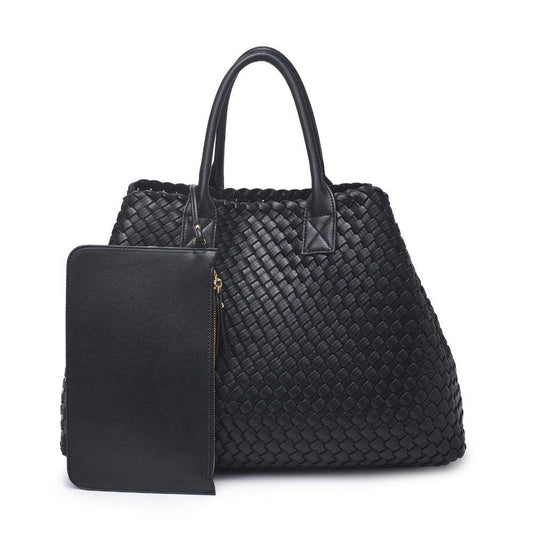 Ithaca Woven Vegan Leather Tote