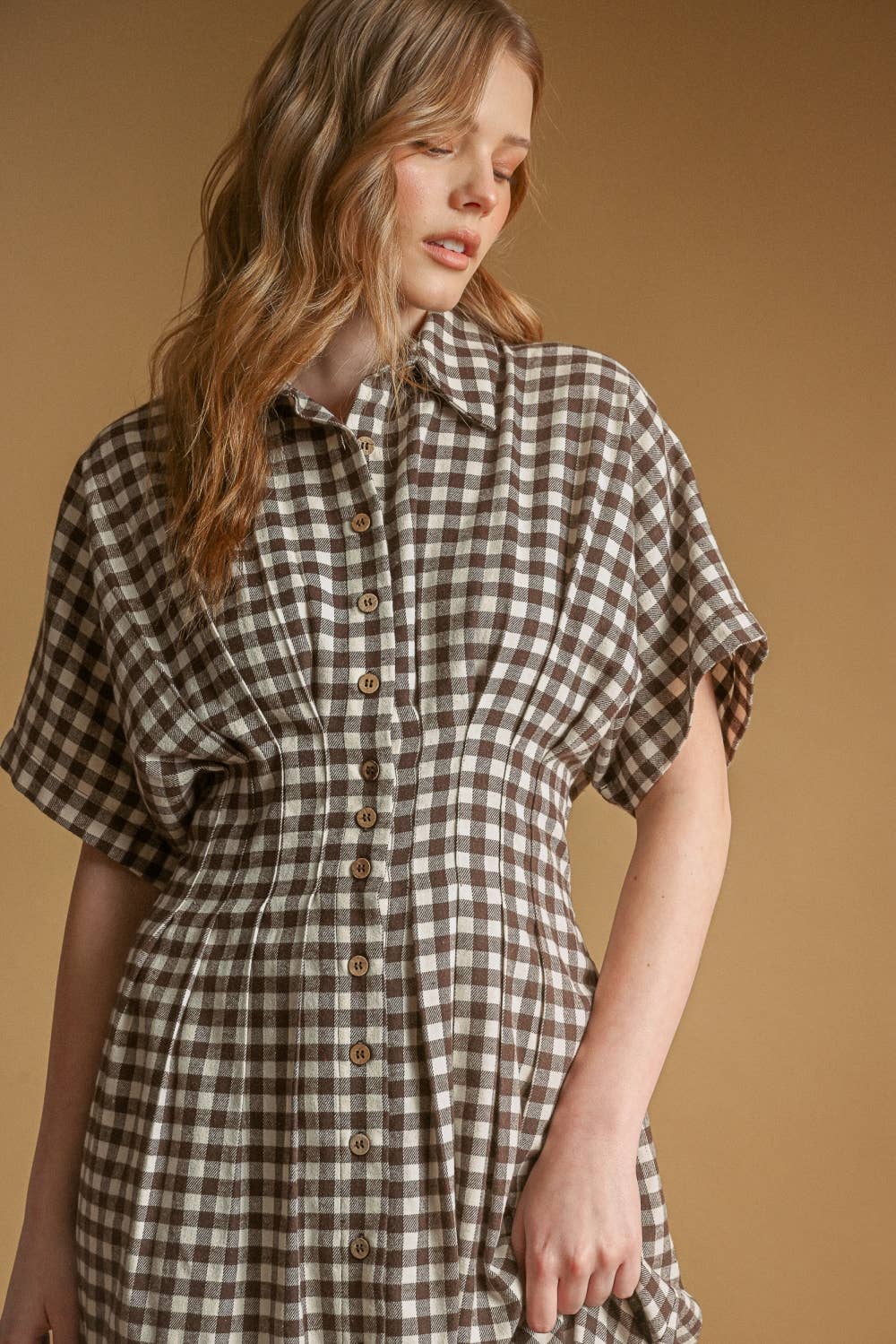 The Hadley Gingham Shirt Dress