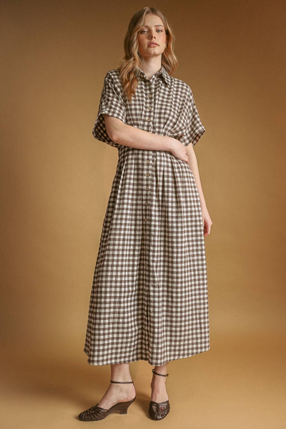 The Hadley Gingham Shirt Dress