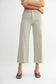 Slim Wide Leg Olive