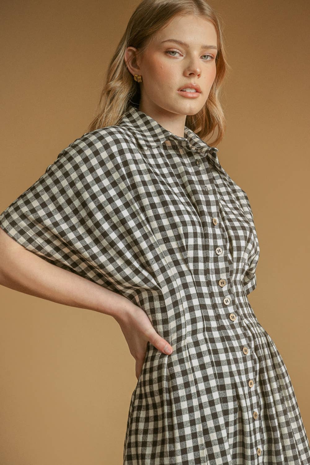 The Hadley Gingham Shirt Dress