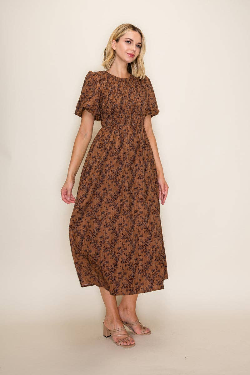 The Elowen Floral Midi Dress