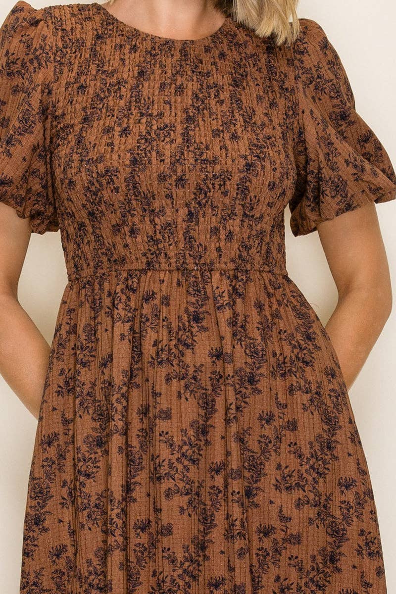 The Elowen Floral Midi Dress
