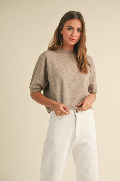 The Clara Short Sleeve Sweater