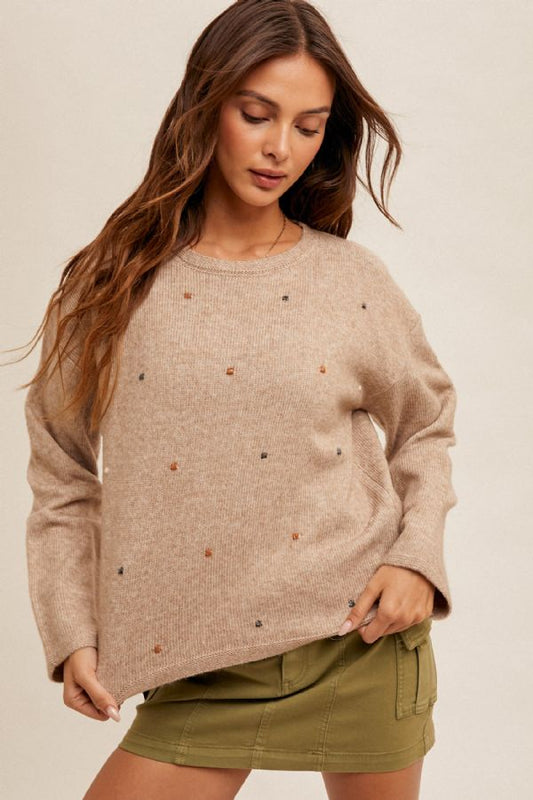 Dotted Delight Sweater Pullover