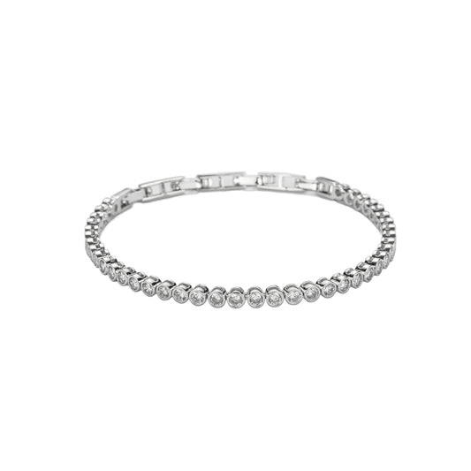 Silver Diamond Tennis Bracelet Links