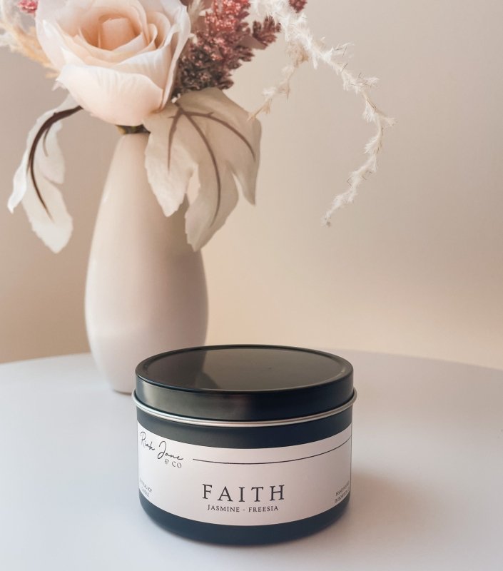 Riah Jane's  Faith Soy Candle