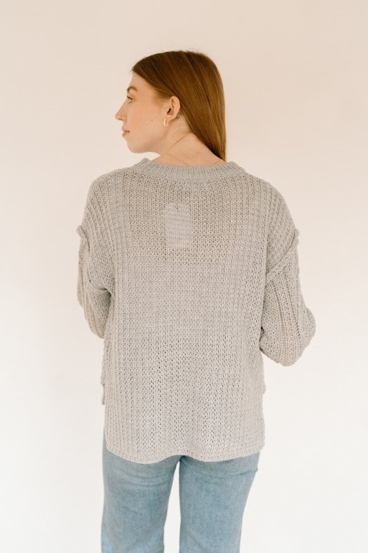 Heather Gray Knit Sweater