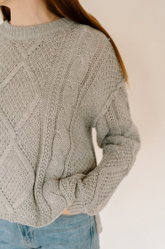 Heather Gray Knit Sweater