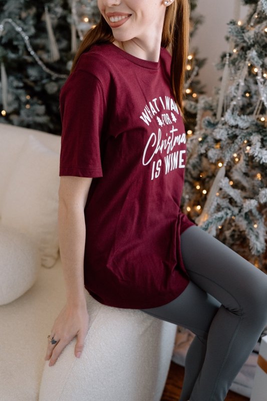 All I Want for Christmas is Wine Graphic Tee