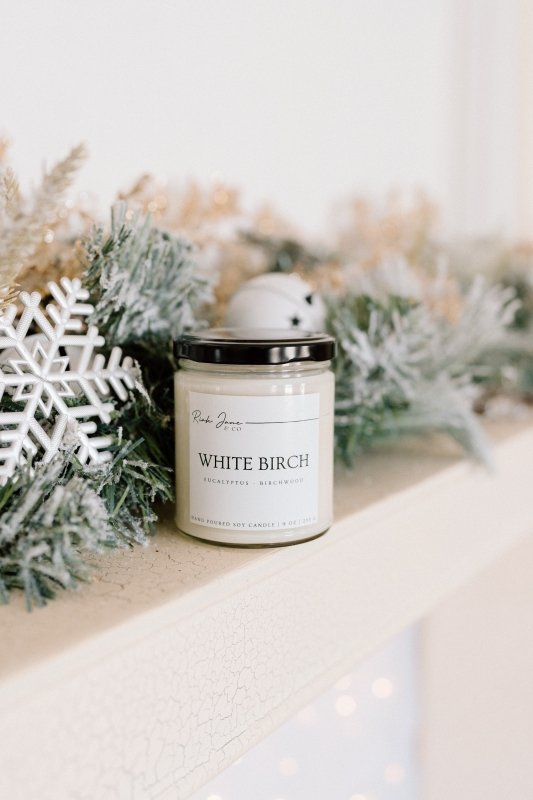 Riah Jane's White Birch 9 oz Soy Candle
