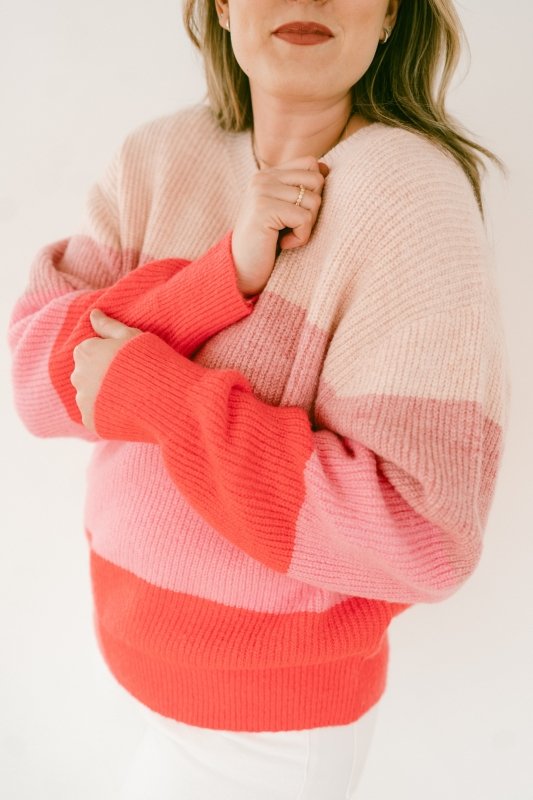 Brighten My Day Color Block Sweater