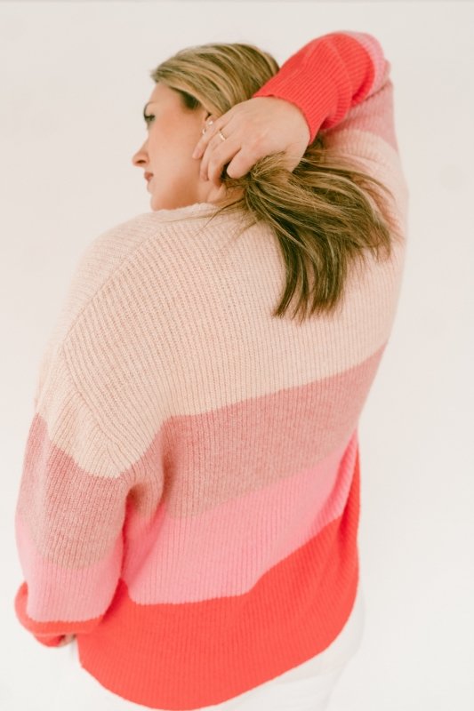 Brighten My Day Color Block Sweater