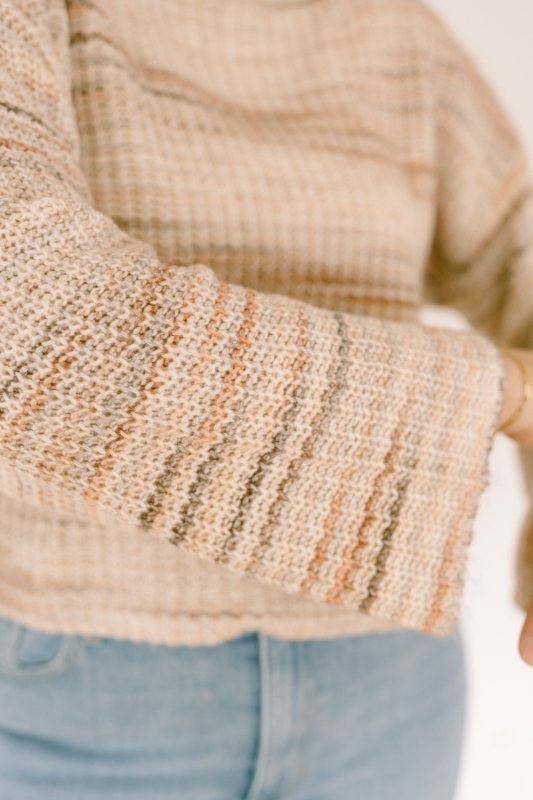 Dusty Blush of Color Rib Sweater