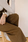 Washed Cotton Jumpsuit - Olive Brown
