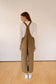 Washed Cotton Jumpsuit - Olive Brown