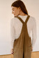 Washed Cotton Jumpsuit - Olive Brown