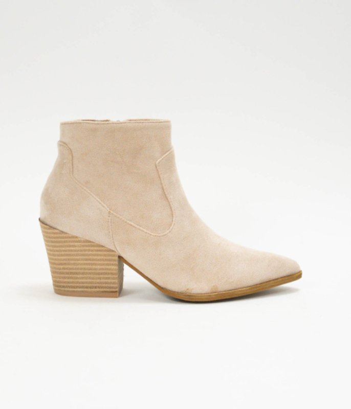 Faux Suede Bootie