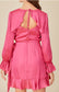 Galentines Party Pink Ruffle Dress