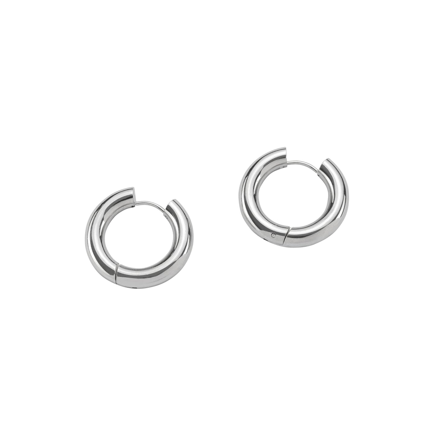 Silver Chunky Hoops Mini